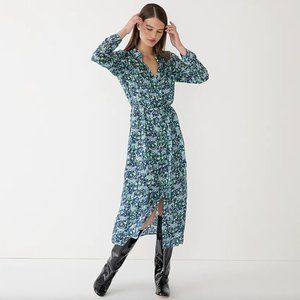NWT J.Crew Button-front midi dress in Fauna Floral